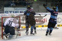 DEL - ERC Ingolstadt - Hamburg Freezers - Travis Turnbull (71) jubel Tor