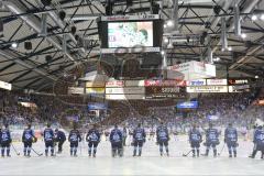 DEL - Playoff Finale - Spiel 4 - ERC Ingolstadt - Kölner Haie - Einlauf Panther Fans Choreo