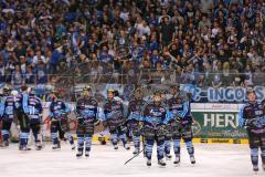 DEL - Playoff Finale - ERC Ingolstadt - Kölner Haie - Spiel ist aus, Overtime Tor für Köln im 4. Drittel, die Panther haben noch ein Spiel