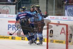 DEL - Playoff Halbfinale - ERC Ingolstadt - Hamburg Freezers - 4:0 Robert Sabolic (25) Jubel Tor