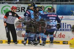 DEL - ERC Ingolstadt - Krefeld Pinguine - PlayOff Viertelfinale - 2. Spiel - John Laliberte (15) erzielt das 2:0 Tor Jubel