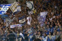 DEL - Playoff Finale - ERC Ingolstadt - Kölner Haie - Fans Jubel Fahnen