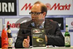 DEL - Playoff Halbfinale - ERC Ingolstadt - Hamburg Freezers - 5:0 - Pressekonferenz - Claudius Rehbein