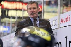 DEL - ERC Ingolstadt - Icetigers Nürberg - Cheftrainer Niklas Sundblad schimpft auf der Bank