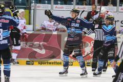 DEL - ERC Ingolstadt - Kölner Haie  - Alexander Oblinger (20) Tor Jubel zum 1:0