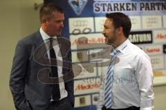 DEL - ERC Ingolstadt - Eisbären Berlin - Cheftrainer Niklas Sundblad und Berlin Trainer Jeffrey Tomlinson