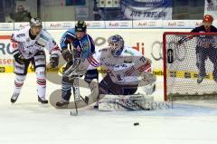 DEL - ERC Ingolstadt - Eisbären Berlin - Patrick Hager vor dem Tor. Foto: Adalbert Michalik