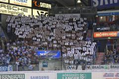 DEL - Playoff Halbfinale - ERC Ingolstadt - Hamburg Freezers - Spiel 6 - Fan Choreogarphie