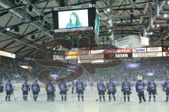 DEL - Playoff Finale - Spiel 4 - ERC Ingolstadt - Kölner Haie - Einlauf Panther Fans Choreo