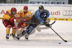 DEL - 2013/2014 - ERC Ingolstadt - Düsseldorf EG - John Laliberte (15) erzielt das 2:0 und Travis Turnbull (71) jubelt