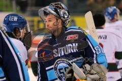 DEL - 2013 - ERC Ingolstadt - Augsburg Panther - Torwart Markus Janka (60) nach dem Spiel