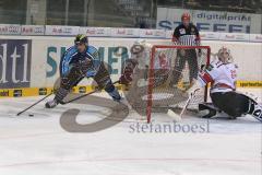 ERC Ingolstadt - Kölner Haie - Thomas Greilinger mit der Chance zum 2:2 Ausgleichstreffer - Foto: Jürgen Meyer