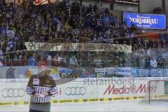 DEL - ERC Ingolstadt - Iserlohn Roosters - Fans Spruchband