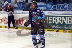 DEL - ERC Ingolstadt - Eisbären Berlin - John Laliberte bejubelt sein Tor zum 1:2. Foto: Adalbert Michalik