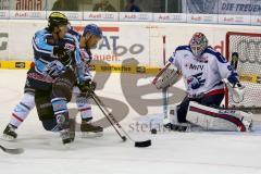 ERC Ingolstadt - Adler Mannheim - Jean-Francois Boucher mit der Chance zum 1:0  - Foto: Jürgen Meyer