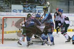 DEL - ERC Ingolstadt - Augsburger Panther - 4:0 durch rechts Fredrik Warg (56) Jubel Tor Puck