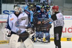 DEL - Playoff Halbfinale - ERC Ingolstadt - Hamburg Freezers - Tor Jubel Derek Hahn (43)