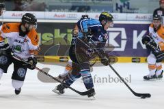 DEL - ERC Ingolstadt - Grizzly Adams Wolfsburg - Christoph Gawlik (11) kämpft sich durch