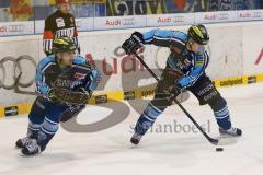 DEL - ERC Ingolstadt - Schwenninger Wild Wings - Thomas Greilinger (39) und Jared Ross (42)