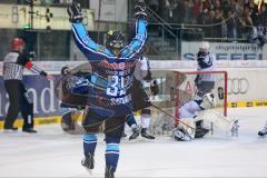 DEL - Playoff Halbfinale - ERC Ingolstadt - Hamburg Freezers - Tor Jubel Derek Hahn (43)