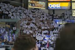 DEL - Playoff Halbfinale - ERC Ingolstadt - Hamburg Freezers - Spiel 6 - Fan Choreogarphie