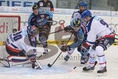 DEL - ERC Ingolstadt - Adler Mannheim - John Laliberte (15) trifft den Puck nicht am Tor