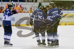 ERC Ingolstadt - Düsseldorfer EG - Tim Conboy schießt das 1:0 - Foto: Jürgen Meyer