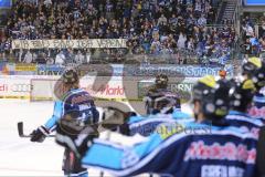 DEL - ERC Ingolstadt - Iserlohn Roosters - Spruchband Fans