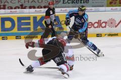 DEL - ERC Ingolstadt - Kölner Haie # Greg Classen (79) im Alleingang aufs Tor zieht ab zum 4. Tor für Ingolstadt, Jubel