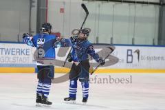 U16 - ERC Ingolstadt - SC Riesersee - Tor Jubel links Fabian Birner und rechts Karel Kankovsky