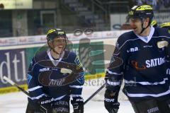 DEL - ERC Ingolstadt - Kölner Haie - Christoph Gawlik jubelt nach seinem 100. DEL Tor. Foto: Adalbert Michalik