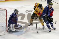 CHL- Champions League - ERC Ingolstadt - SaiPa Lappeenranta - Timo Pielmeier (#51 ERC Ingolstadt) - Brandon Buck (#9 ERC Ingolstadt) - Foto: Jürgen Meyer