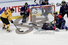 CHL- Champions League - ERC Ingolstadt - SaiPa Lappeenranta - Jared Ross (#42 ERC Ingolstadt) - Thomas Greilinger (#39 ERC Ingolstadt) - Timo Pielmeier (#51 ERC Ingolstadt) - Dustin Friesen (#14 ERC Ingolstadt) - Aaron Brocklehurst (#4 ERC Ingolstadt) - F