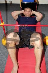 ERC Ingolstadt - Fitnesstest Benedikt Kohl - Foto: Jürgen Meyer