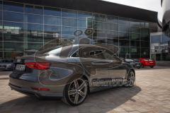 DEL - ERC Ingolstadt - Saison 2014/2015 - symbolische Audi Fahrzeugübergabe an den ERC Ingolstadt am Audi Forum Ingolstadt mit Besuch im Museum mobile. Audi ERC Branding auf der Piazza