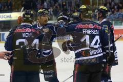 DEL - ERC Ingolstadt - Iserlohn Roosters - Anschlußtreffer Dustin Friesen (14) Tor Jubel 2:3