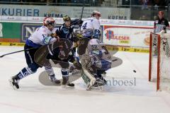 DEL - ERC Ingolstadt - Schwenninger Wild Wings - Brandon Buck (#9 ERC Ingolstadt) mit dem Führungstreffer zum 2:1 - Patrick Hager (#52 ERC Ingolstadt) - Dimitri Pätzold Torwart Schwenningen -Simon Danner #14 - Elias Granath #4 Schwenningen -  Foto: Jürgen