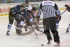 DEL - ERC Ingolstadt - Kölner Haie KEC - links Eddy Rinke-Leitans (91) und rechts Mirko Lüdemann