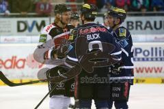DEL - ERC Ingolstadt - Kölner Haie KEC - Streit am Eis mit Brandon Buck (9) und Benedikt Kohl (34)