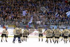 DEL - ERC Ingolstadt - Düsseldorfer EG  - ERC Fans feiern ihre Mannschaft - Foto: Jürgen Meyer