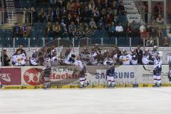 DEL - ERC Ingolstadt - EHC RedBull München - Tor Jubel für München zum 0:1