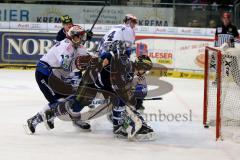 DEL - ERC Ingolstadt - Schwenninger Wild Wings - Brandon Buck (#9 ERC Ingolstadt) mit dem Führungstreffer zum 2:1 - Patrick Hager (#52 ERC Ingolstadt) - Dimitri Pätzold Torwart Schwenningen -Simon Danner #14 - Elias Granath #4 Schwenningen -  Foto: Jürgen