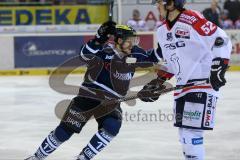 DEL - ERC Ingolstadt - Eisbären Berlin - Tor nach 11 Sekunden durch Patrick Köppchen (55) Jubel Petr Taticek (17)