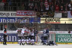 DEL - ERC Ingolstadt - Kölner Haie KEC - Tor Ausgleich für Köln Jubel Fans um Torwart Timo Pielmeier (51)