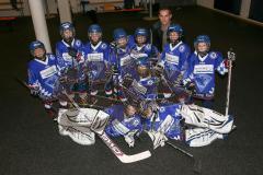 DEL - ERC Ingolstadt - Iserlohn Roosters - Einlaufkids Jugendmannschaft des ERC Ingolstadt e.V. Kleinstschüler II
