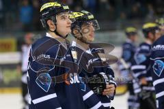 DEL - ERC Ingolstadt - Thomas Sabo Ice Tigers - Marc Schmidpeter (20) und Fabio Wagner (5)