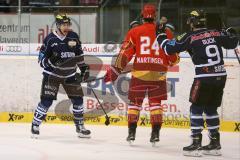 DEL - ERC Ingolstadt - Düsseldorfer EG - Petr Taticek (17) erzielt den Siegtreffer, Tor Jubel Sieg Brandon Buck (9)