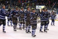 DEL - ERC Ingolstadt - Eisbären Berlin - Jubel Sieg Fans Fahnen