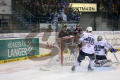 DEL - Eishockey - ERC Ingolstadt - Hamburg Freezers - Jeffrey Szwez (ERC 10) trifft zum 7:0 Tor Jubel Puck