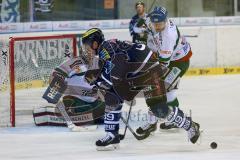 DEL - Saison 2014/2015 - ERC Ingolstadt - Augsburg Panther EV - Thomas Greilinger (39) verpasst Puck vor dem Tor